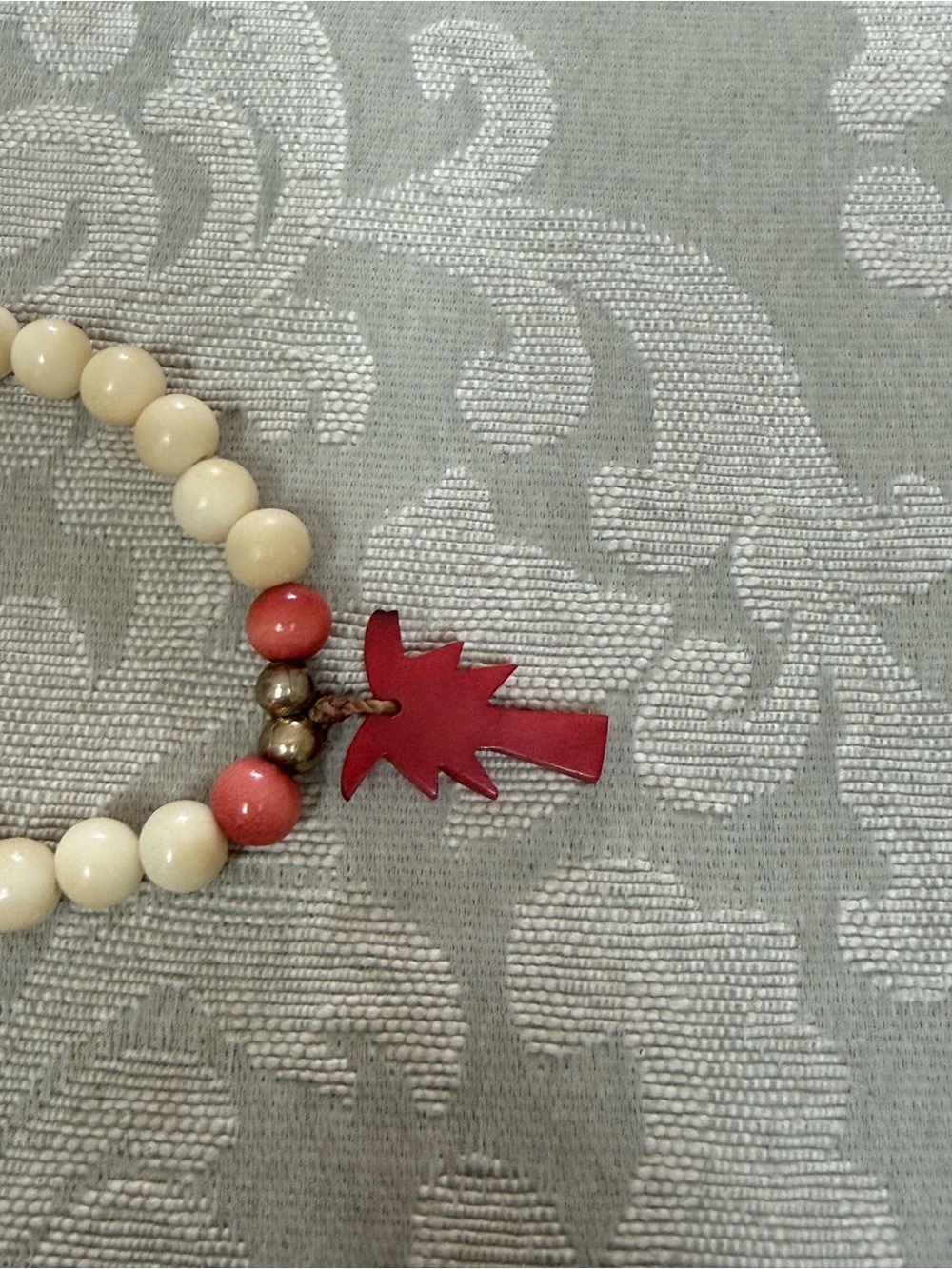 Tagua Beaded Bracelet with Palm Tree - Picture 6 of 7